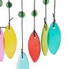 Glass Leaves Wind Chime - Butterfly Iron Ornament