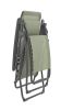 28" Moss Green and Gray Metal Zero Gravity Chair