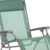 27" Green and Gray Metal Zero Gravity Chair