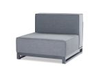 Gray Metal Modular With Cushion