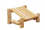 Rustic And Natural Cedar Outdoor Adirondack Ottoman