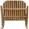 Rustic And Natural Cedar Two-Person Adirondack Rocking Chair