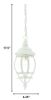 White Glass Globe Hanging Light