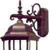 Dark Brown Hanging Ornamental Lantern Wall Light