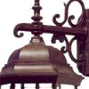 Dark Brown Hanging Ornamental Lantern Wall Light