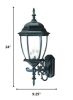 Matte Black Ornamental Lantern Wall Light