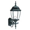 Matte Black Ornamental Lantern Wall Light