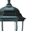 Matte Black Ornamental Lantern Wall Light