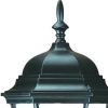 Matte Black Ornamental Carousel Lantern Wall Light