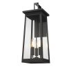 Alden 3-Light Matte Black Wall Light