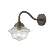 Burnished Bronze Vintage Schoolhouse Outdoor Wall Light