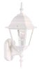 Distressed White Swing Arm Outdoor Wall Light