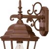 Brown Domed Hanging Lantern Wall Light