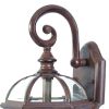 Dark Brown Eastern Lantern Wall Light