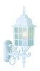 White Window Pane Lantern Wall Sconce