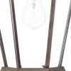 XL Dark Brown Swing Arm Hanging Lantern Wall Light