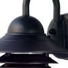 Matte Black Three Tier Lamp Shade Outdoor Wall Light