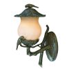 Vintage Black and Gold Bird Detail Lantern Wall Light