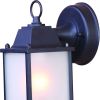 Matte Black Hanging Frosted Glass Lantern Wall Light