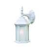 XL White Frosted Glass Swing Arm Wall Light