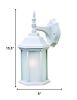 XL White Frosted Glass Swing Arm Wall Light