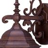 Narrow Brown Domed Hanging Lantern Wall Light