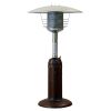 11000 BTU Bronze Steel Propane Cylindrical Pole Tabletop Patio Heater