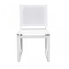 20" Set Of Two White Metal Dining Chair