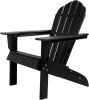 32" Black Heavy Duty Plastic Adirondack Chair