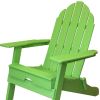 30" Green Heavy Duty Plastic Adirondack Chair