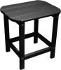 13" Black Resin Outdoor Side Table