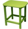 13" Green Resin Outdoor Side Table