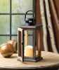 Lodge Wooden LED Candle Lantern