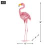 Standing Tall Solar Flamingo Statue