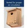 Cedar Wood Birdhouse - Ideal for Eastern Western and Mountain Bluebirds