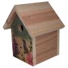 Cedar Wooden A-Frame Birdhouses for Wrens - Easy to Hang