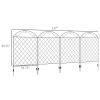 4 Pack Steel Foldable Fence Arch Trellis Panel Animal Barrier