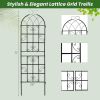 Set of 2 - 6-Ft Heavy Duty Outdoor Galvanized Metal Garden Trellis