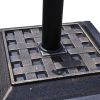 Bronze Finish Square Heavy Duty Outdoor Umbrella Stand Base