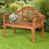 Farm Home Folding 2 Seater Garden Eucalyptus Bench