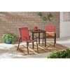 Set of 2 - Outdoor Dining Patio Chairs in Pepper Red