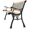 FarmHome Outdoor Patio Park Cast Iron Garden Porch Chair Bench