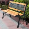 FarmHome Outdoor Patio Park Cast Iron Garden Porch Chair Bench