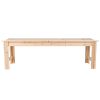 5-Ft Backless Garden Bench in Natural Yellow Cedar Wood