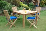 Windsor Comfort Chair 5-Pieces Folding Dining Set