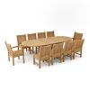 Sahara Dining Side Chair 11-Pieces Oval Dining Set