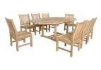 Bahama Sahara 9-Pieces 87" Oval Dining Set