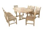 Bahama Sahara 9-Pieces 87" Oval Dining Set