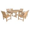 Bahama Sahara Armchair 7-Pieces 87" Oval Dining Set