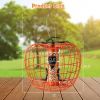 Outdoor Squirrel Resistant Orange Metal Mesh Small Bird Feeder